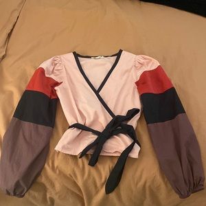 Anthropologie “Forever That Girl” Colorblocked Wrap